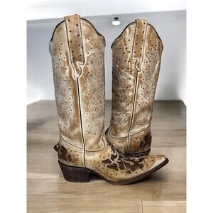 Women’s J.B. Dillon 6045 Chicory Western Boot Size 7B